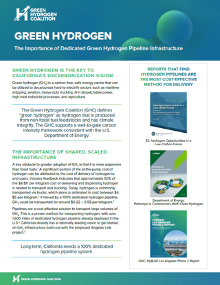 2 The Importance of Dedicated Green Hydrogen Pipeline Infrastructure